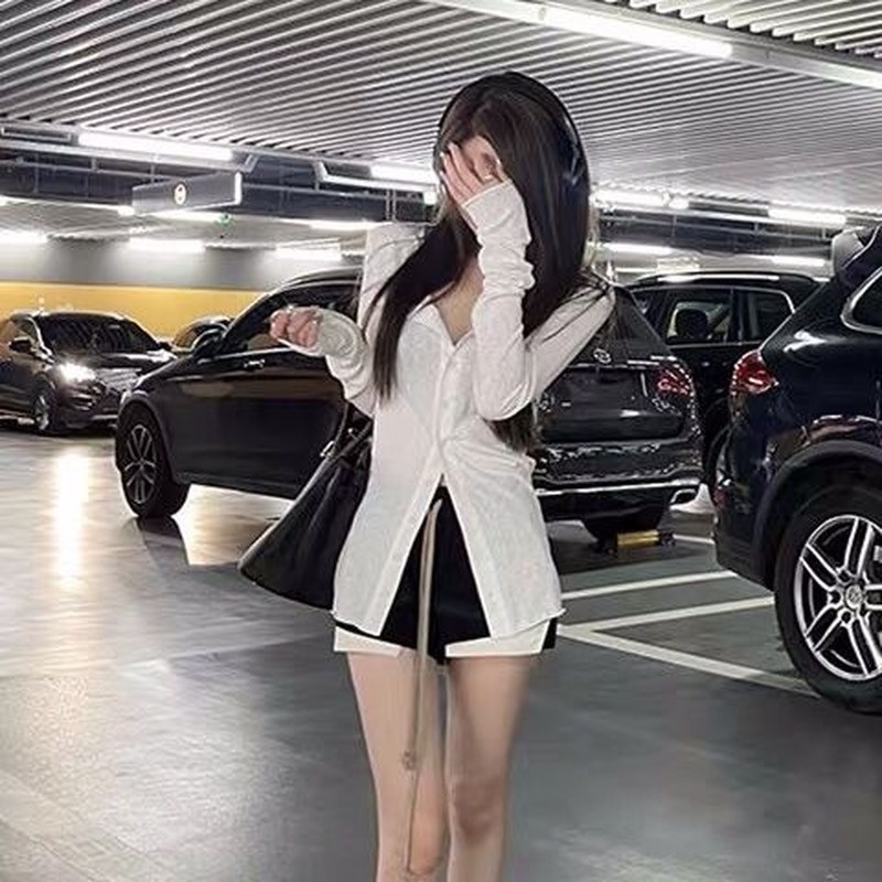 Áo Sơ Mi Mỏng Hai Màu Tay Dài Chống Nắng Phong Cách Thời Trang Mùa Thu 2022 Mới Dành Cho Nữ