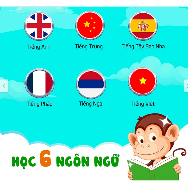 Thẻ học monkey Junior trọn đời