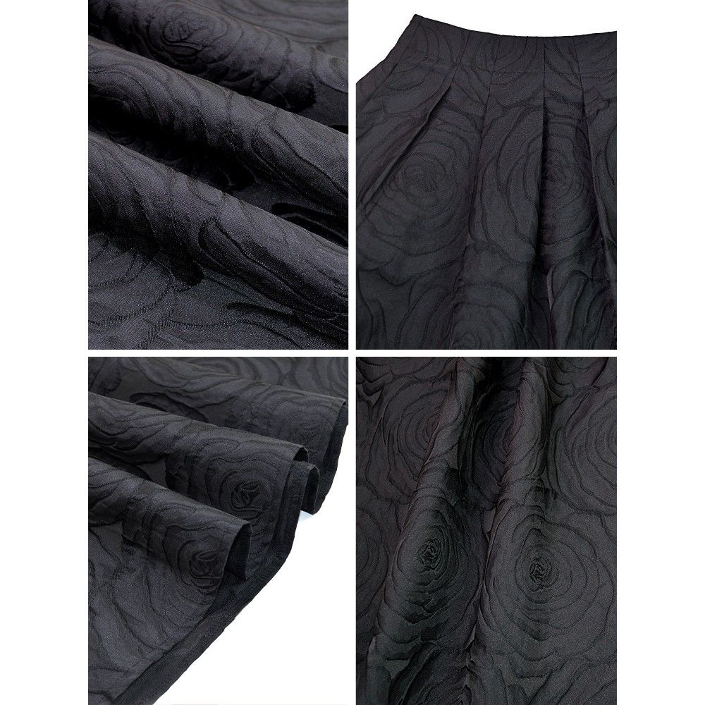 Chân Váy Chữ a Lưng Cao Màu Đen Thời Trang Xuân Thu Cho Nữ