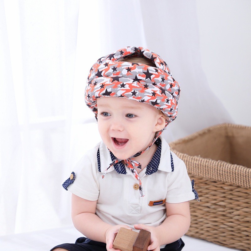 Mũ bảo hiểm bảo vệ đầu bé Jasmine Baby,  tập bò, tập đi,tập xe cho bé chất liệu thoáng khí cao cấp