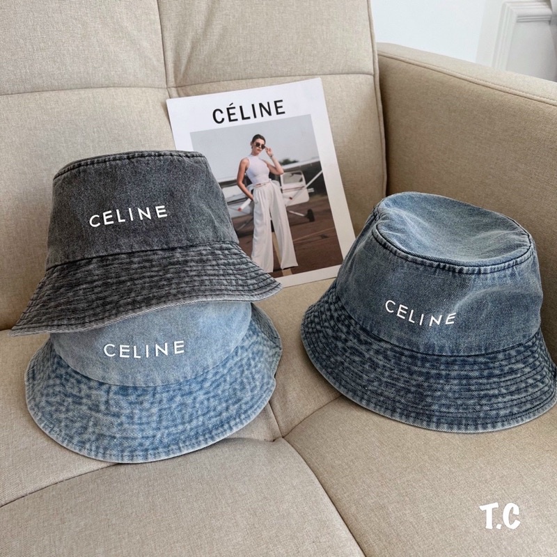 mũ bucket bò mềm celinee