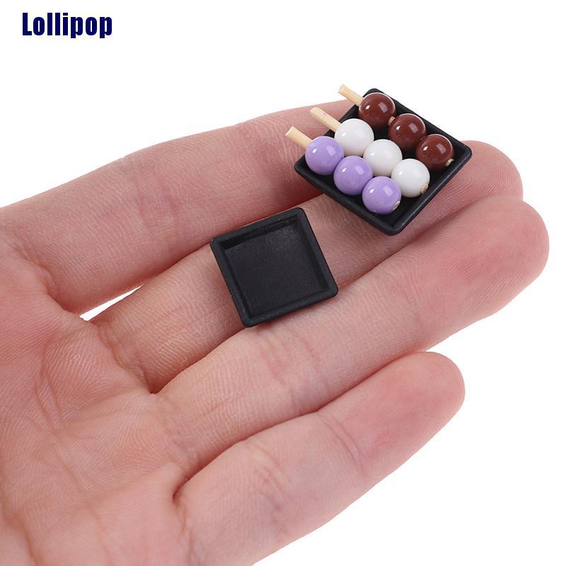 Set tô và đũa ăn/ Set đĩa chả cá xoắn mini tỉ lệ 1/12 trang trí nhà búp bê