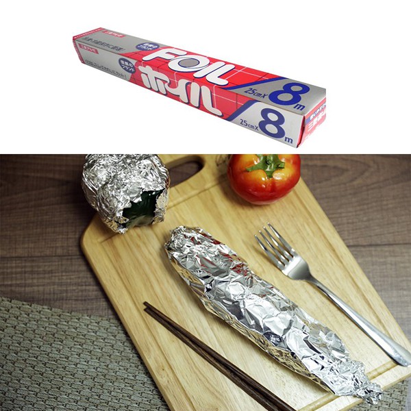 Màng nhôm bọc thực phẩm 25cm x 8m Hàng Nhật Chính Hàng