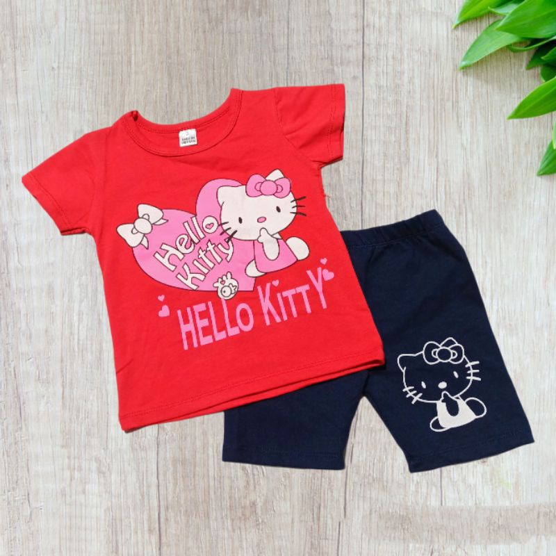 (8-22kg) Bộ lửng ngố cộc tay bé gái thun cotton 4 chiều mềm mát