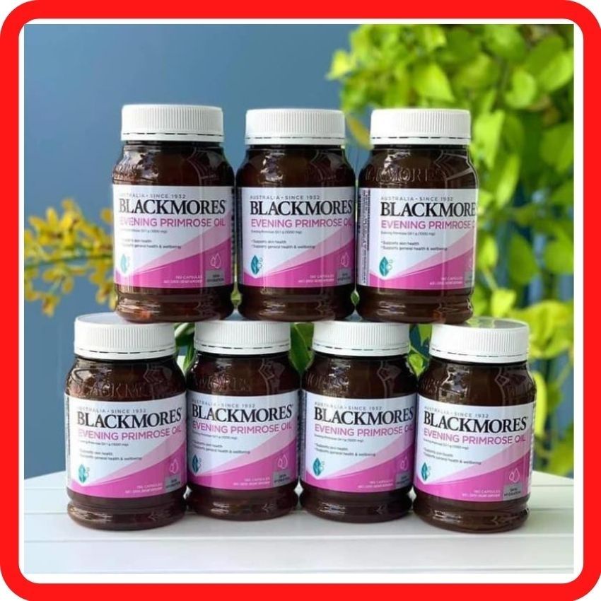 Tinh dầu Hoa anh thảo Blackmores Evening Primrose Oil Úc 190 viên hỗ trợ làm đẹp da tóc, cân bằng nội tiết, giảm mụn