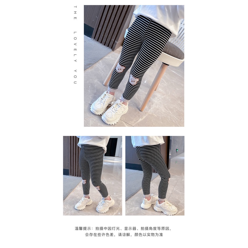 Quần Legging Họa Tiết Hoạt Hình Thời Trang Xuân Thu Cho Trẻ Em Gái