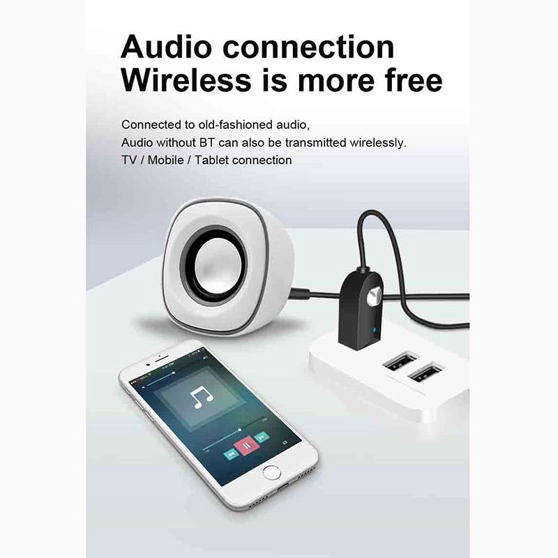 AMORUS USB Nhận Tín Hiệu Bluetooth 5.0 C002 Hỗ Trợ Cuộc Gọi Rảnh Tay Trên Xe Hơi