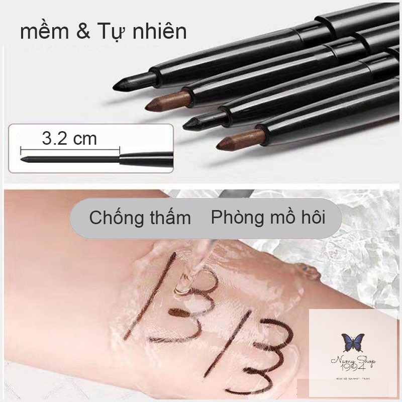 Chì kẻ mày, có thể kẻ mắt bút kẻ dạng xoay lâu trôi không phải màu dành cho người mới tập cũng có thể kẻ NMS005