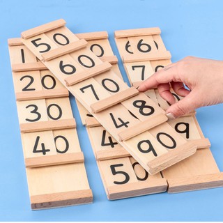 Bộ 4 Bảng hàng chục size nhỏ - Giáo cụ Montessori