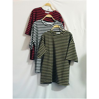 Pull kẻ dáng rộng