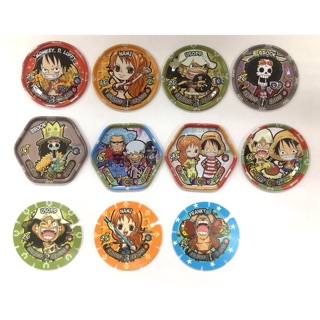 Thẻ bài Toonies One piece - Xu hình các màu