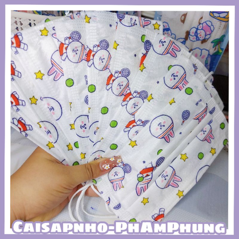 Hộp 50 Cái Khẩu Trang Cao Cấp 4 Lớp Họa Tiết Dễ Thương FASHION GARCOTEX MASK | BigBuy360 - bigbuy360.vn