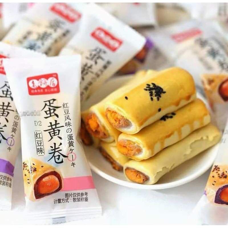 bánh cuộn trứng muối