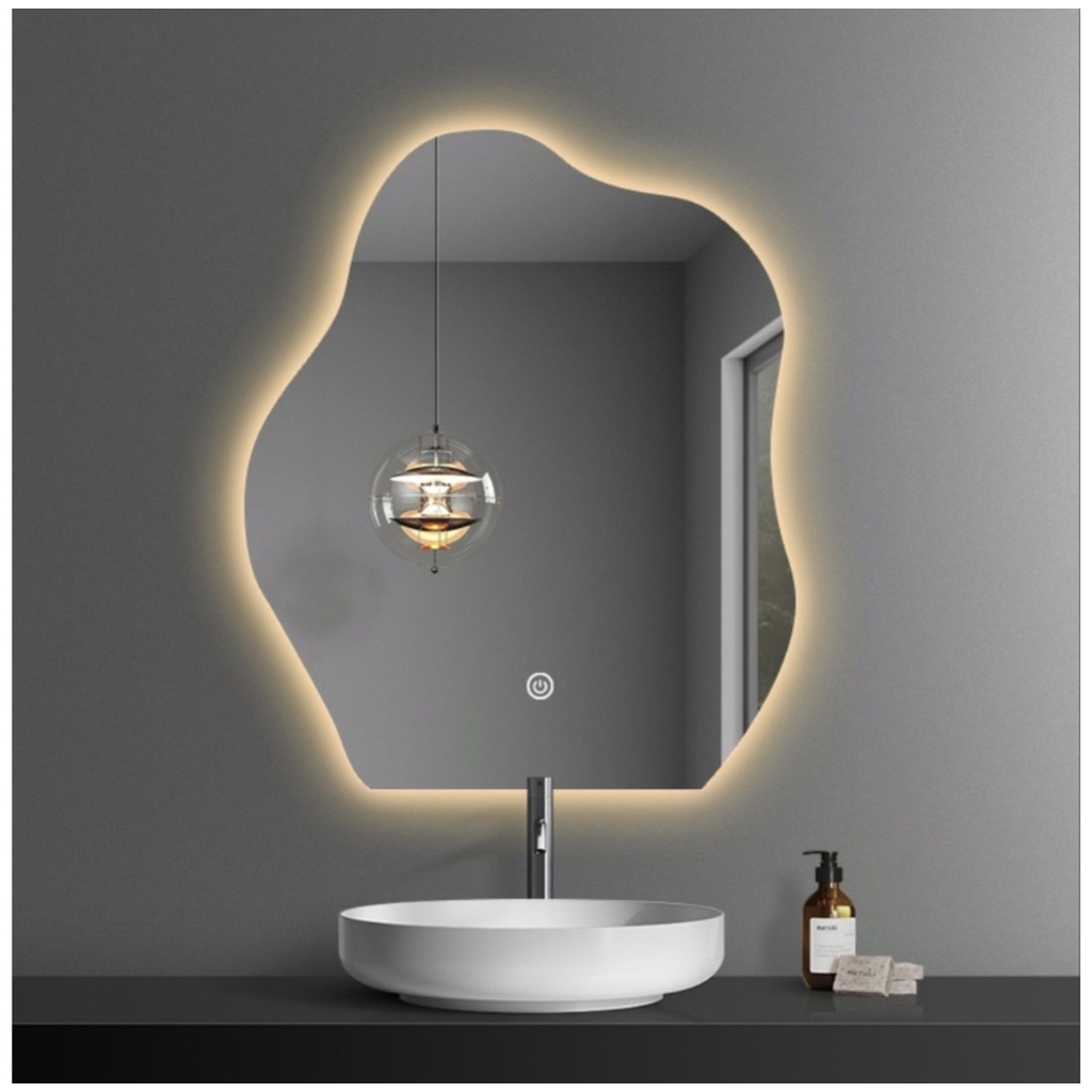 Gương LED Hạt Đậu Bàn Trang Điểm Cảm Ứng Cao Cấp Nhiều Kích Thước.