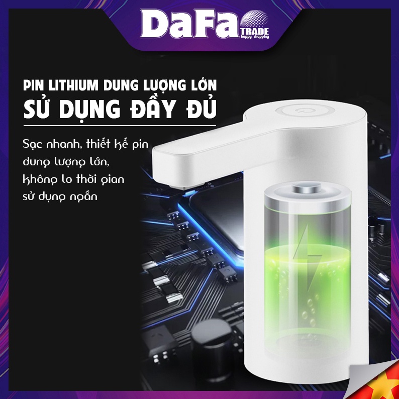 Vòi bơm nước uống mini tự động thông minh sạc cổng USB gắn bình nước đóng chai tiện lợi Thietbigiadungso1