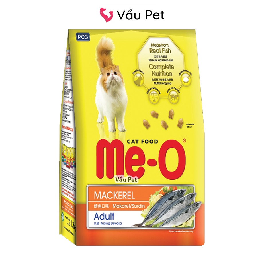 Thức ăn cho mèo Me-O Adult 350g - Hạt cho mèo me o Vị Hải sản Cá Ngừ Hạt cho mèo trưởng thành Vẩu Pet Shop