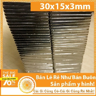 10 viên nam châm 30x15x3mm