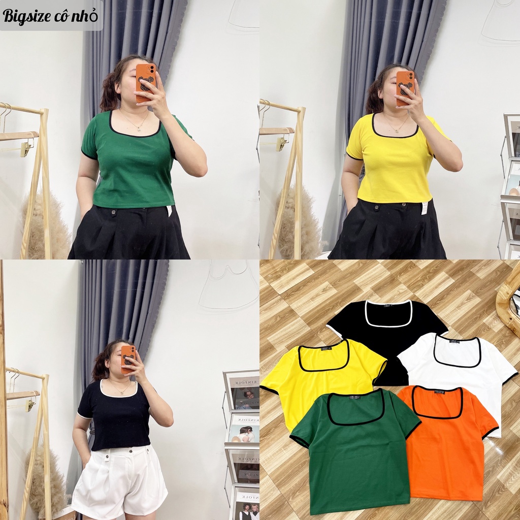 Áo Thun Croptop Nữ Bigsize Dễ Thương,Áo Thun Kiểu tay ngắn mã a28