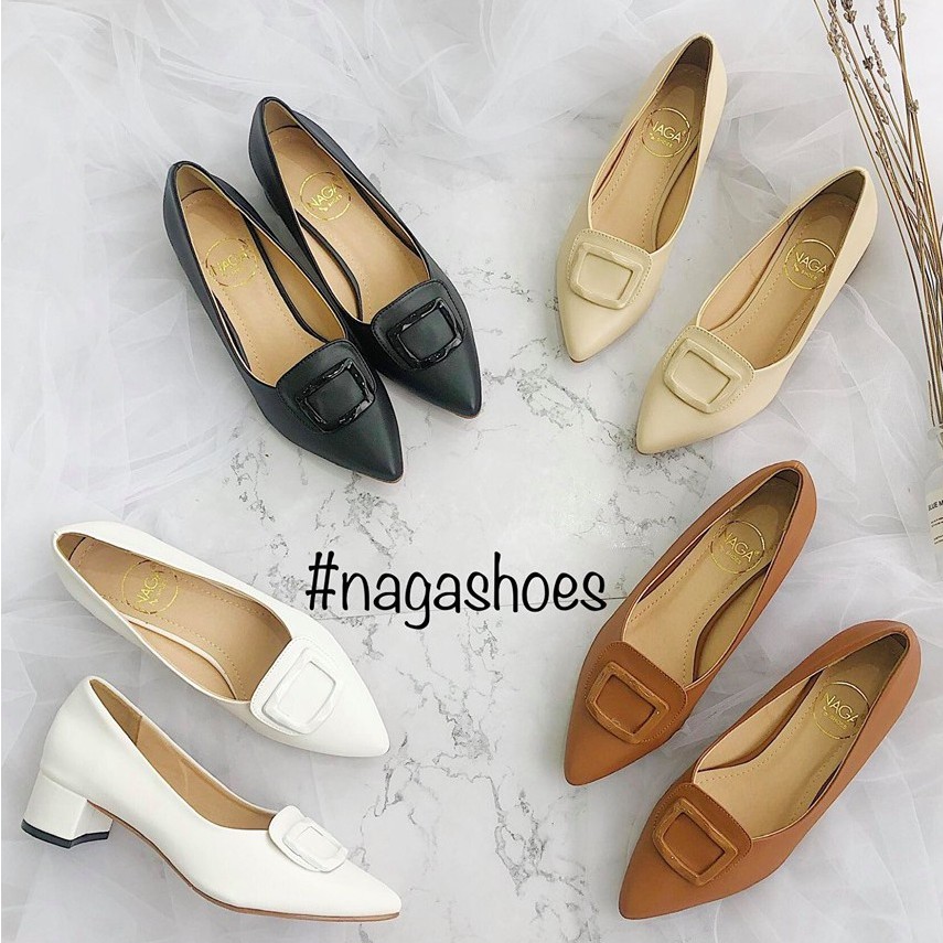 <3 CAO GÓT MŨI NHỌN KHÓA VUÔNG NAGASHOES 3P NAC122 > . new ‼️ . new  <3 🇻🇳 2020 : ¹ L * hot '