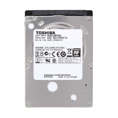[ Chính hãng ] Combo ổ cứng laptop Toshiba 500GB/5400rpm và DDRam 3/4Gb bus 1600