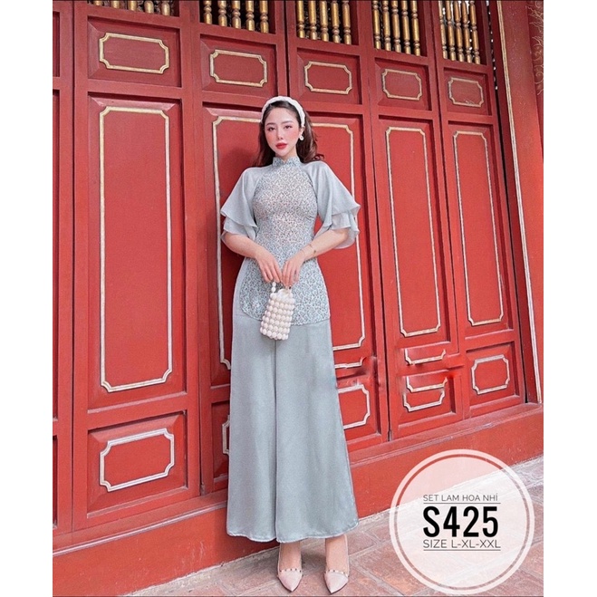 BIGSIZE Set lam hoa nhí S425