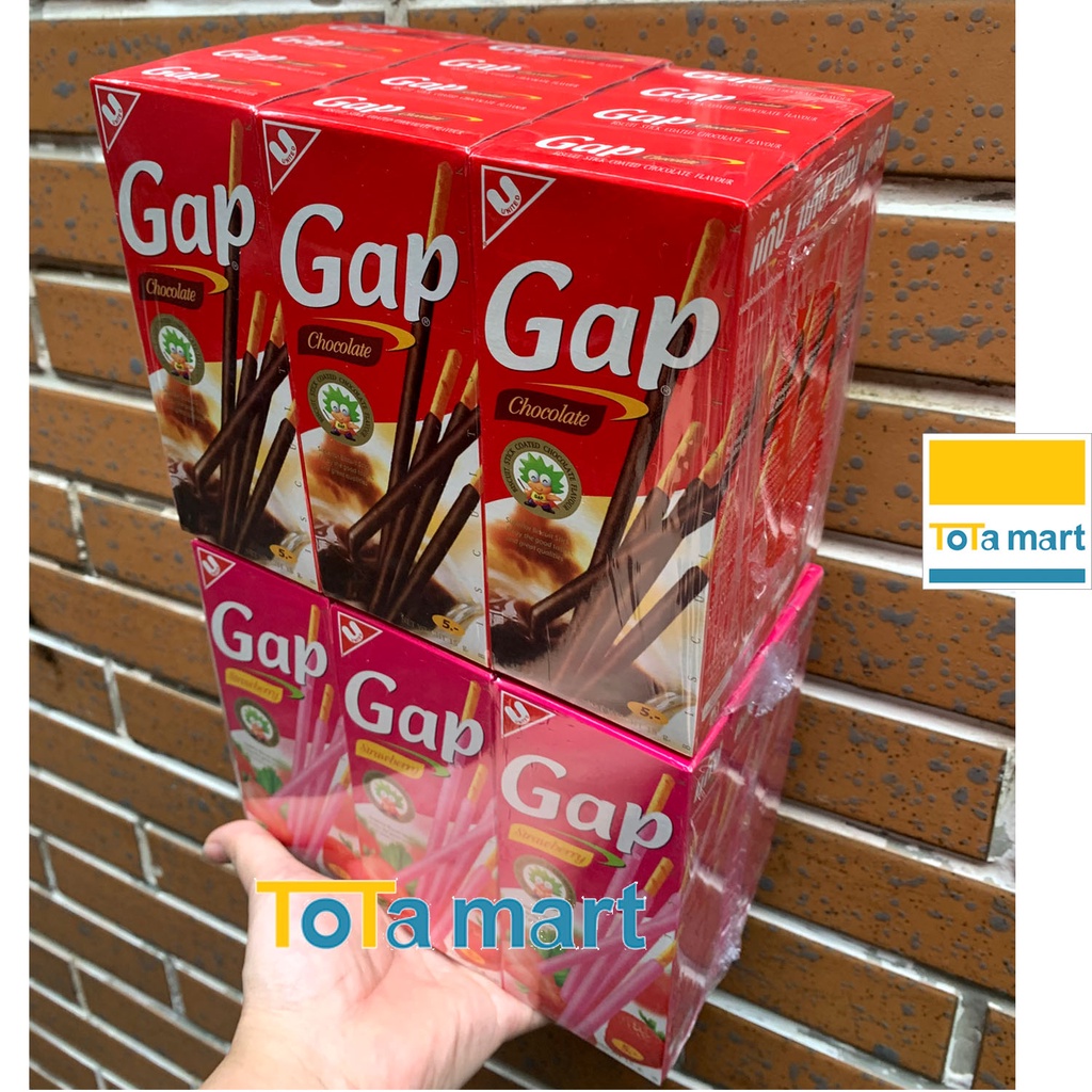 Bánh que GAP Thái Lan vị socola , dâu, sữa 15g.