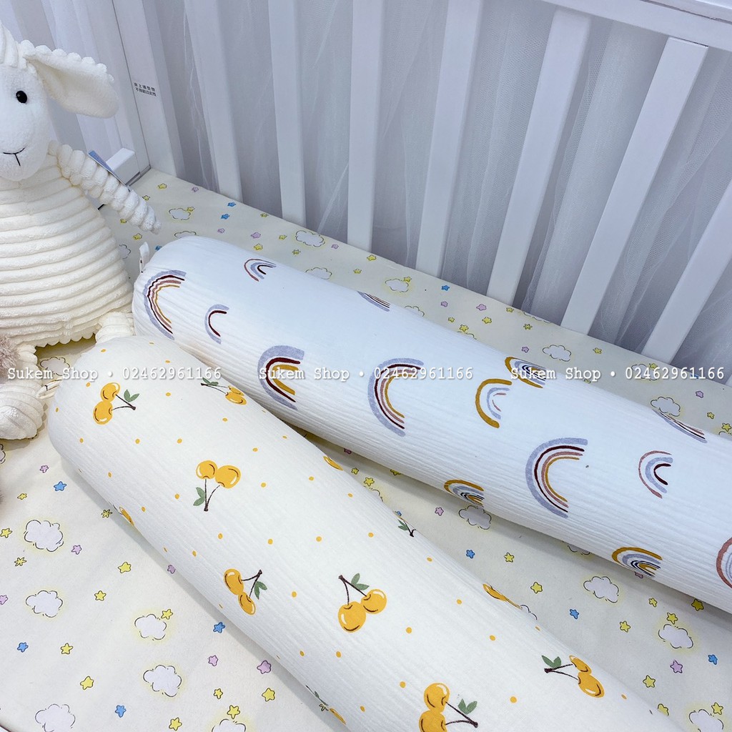 Gối Ôm Cho Bé/Gối Ôm BéBé Vải Xô Muslin Mềm Mại