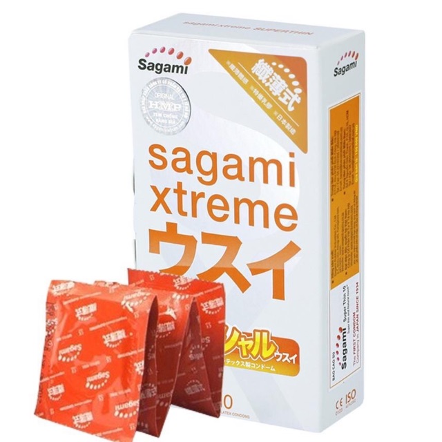 Bao cao su Sagami Xtreme Super Thin siêu mỏng siêu thật giúp thăng hoa cảm xúc