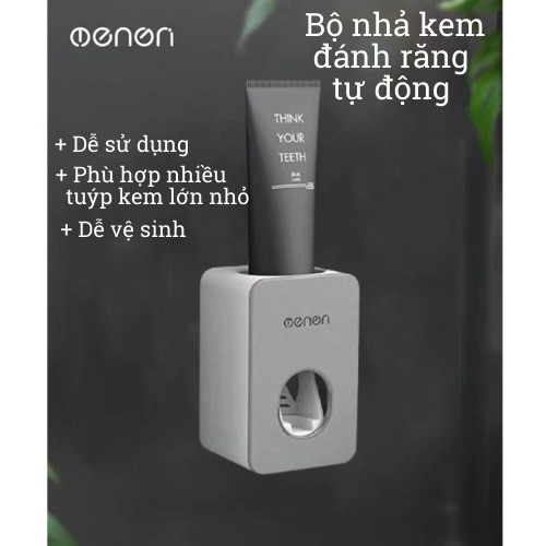 [OENON] Bộ Nhả Kem Đánh Răng Tự Động Kèm Miếng Dán Tiện Lợi