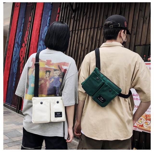túi đeo chéo, túi chéo vải bố ulzzang unisex siêu chất | BigBuy360 - bigbuy360.vn