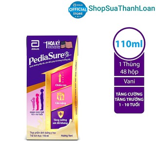 [HSD T12-2021] Combo SBPS Pediasure Vani 110ml (11 hop tang 1 hop)