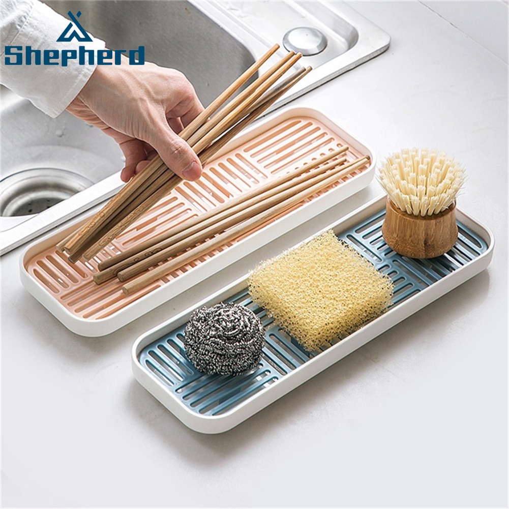 Khay nhựa Shepherd hai lớp để ráo nước tiện dụng cho nhà bếp