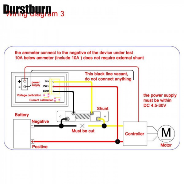 Đồng Hồ Đo Điện Áp Dc0-100V 1A 10A 50A 100A 2 Trong 1 DC4-30V Chuyên Dụng