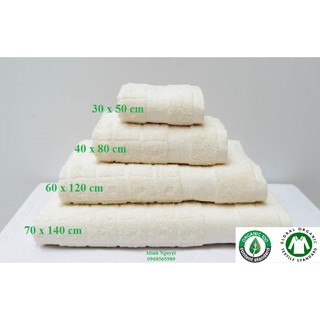 [40x80cm] KHĂN LAU ĐẦU BÔNG HỮU CƠ MOLLIS - Organic Cotton Towel