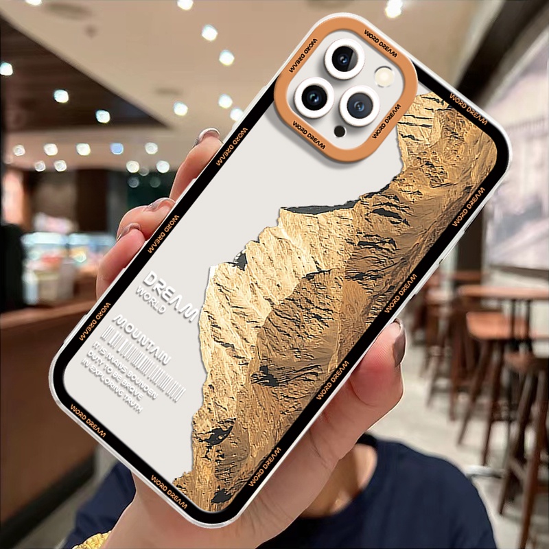 Ốp Điện Thoại TPU Dẻo Trong Suốt Họa Tiết Phong Cảnh Cho IPhone 14 13 Pro 12 11 Pro MAX 6S 7 8 P 14 Plus X XS XR