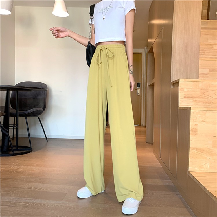 Xiaozhainv Quần Dài Ống Rộng Lưng Cao Thời Trang Mùa Hè Dành Cho Nữ | BigBuy360 - bigbuy360.vn