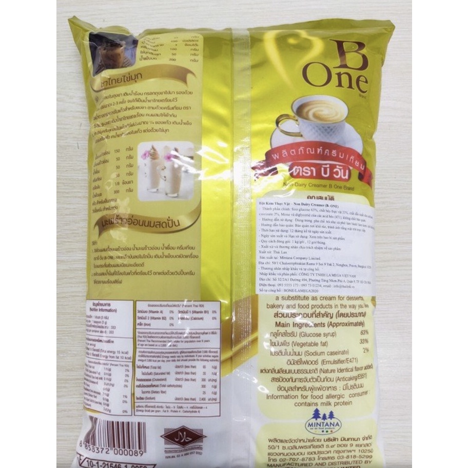 Bột sữa béo Thái Lan B one 1kg (Thùng 12 gói)