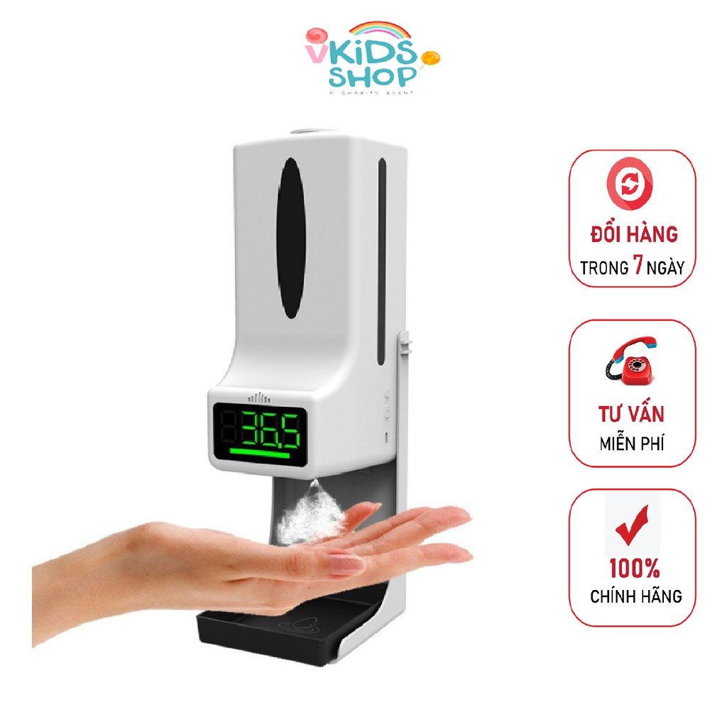Máy khử khuẩn rửa tay sát khuẩn đo thân nhiệt K9 X -H1003