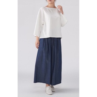 Áo thun dáng crop pullover one size Muji