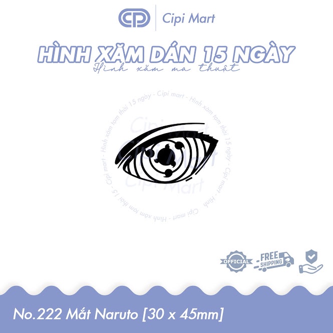 CIPI MART - Hình xăm tạm thời 15 NGÀY - chống nước, cọ xát 222