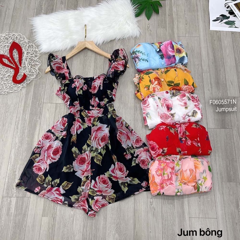 Jumpsuits hoa tay cánh tiên