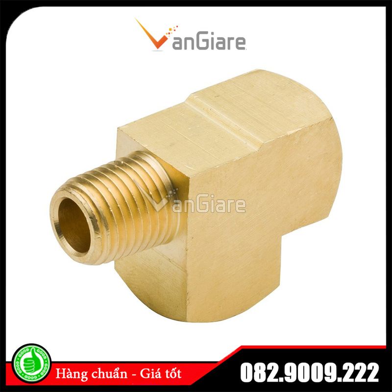 Tê xéo thau - 3 ngã ren trong ren ngoài thau 9.6mm 13mm 17mm