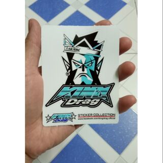 Tem logo Combo 2 tem con KingDrag màu xanh