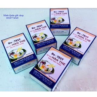 Bộ Kit thử hàn the trong thực phẩm Bo - TEST
