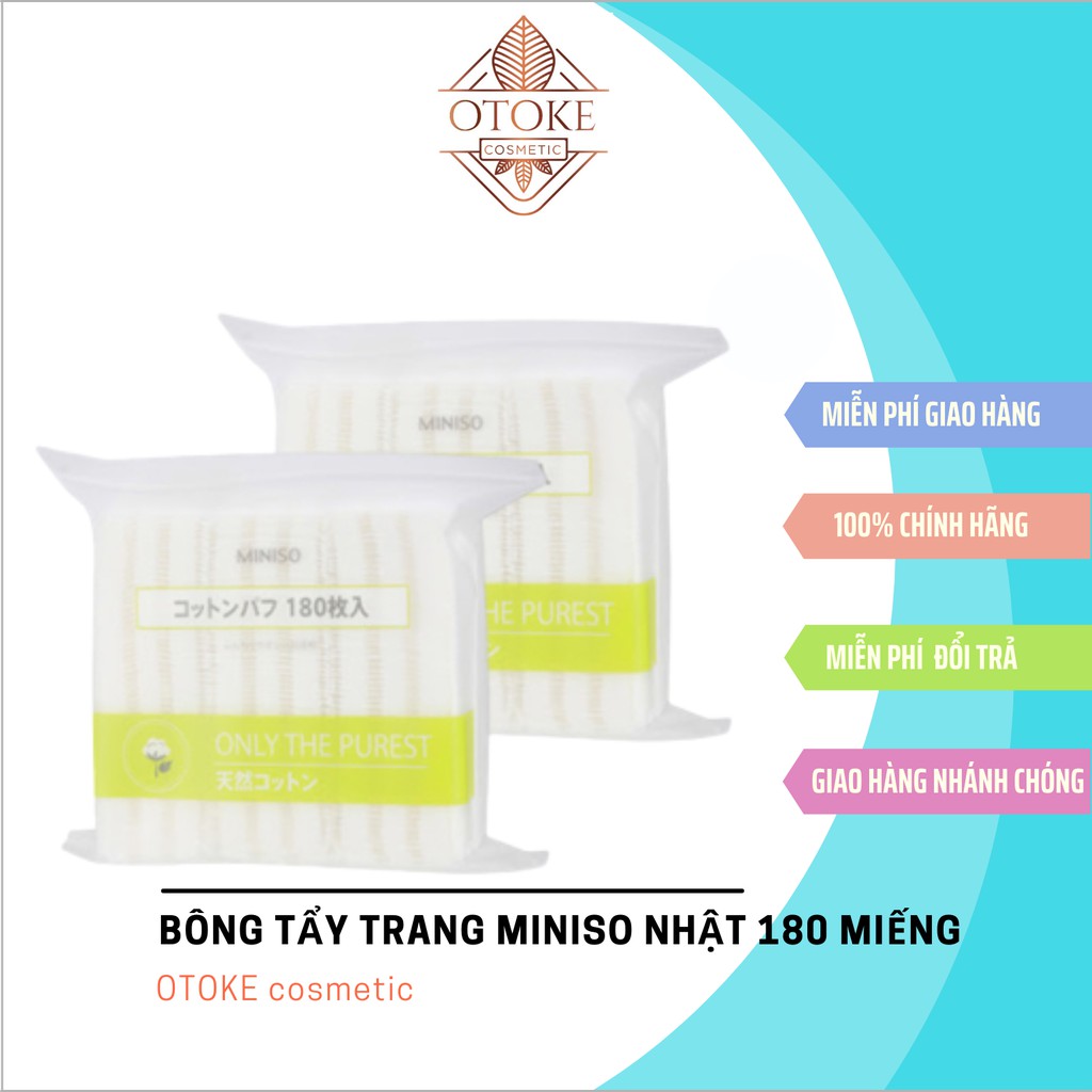 Bông Tẩy Trang Miniso 180 Miếng