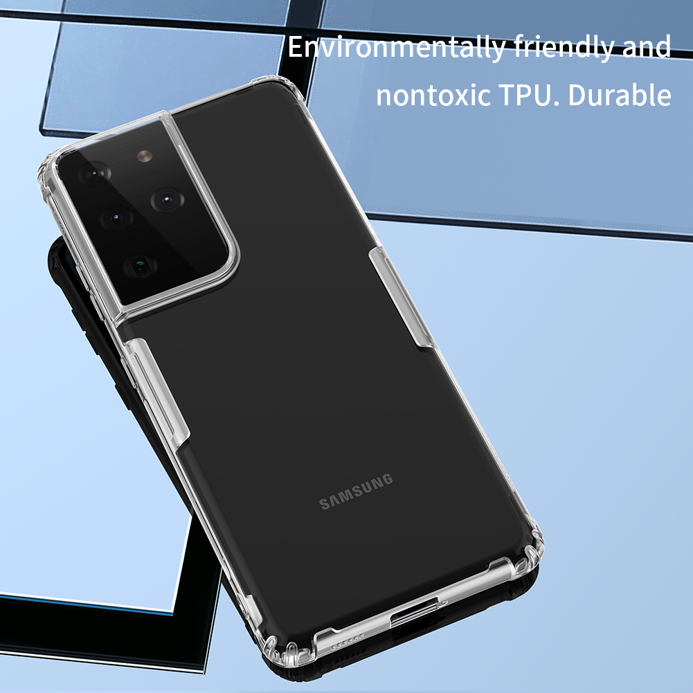 Ốp Điện Thoại Nillkin Cho Samsung Galaxy S21/S21 Ultra/S21 Plus 5G Bằng TPU Silicon Mềm Siêu Mỏng Trong Suốt Chống Sốc