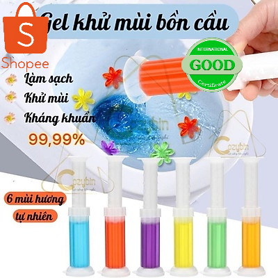Gel khử mùi bồn cầu gel thơm khử trùng bồn cầu dạng thạch hình bông hoa với 7 mùi thơm cho toilet GEL08
