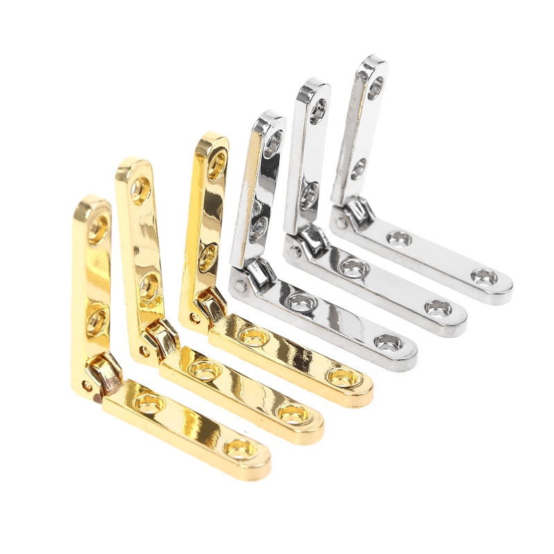 Bộ 10 Bản Lề Hợp Kim Kẽm Loại Dài Và Ngắn 90 Độ Chuyên Dụng Cho Hộp Trang Sức