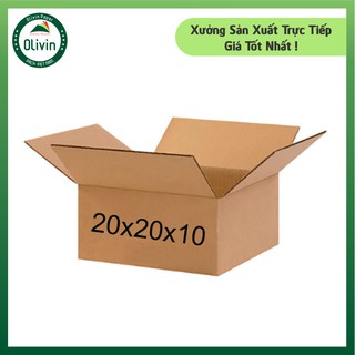 20x20x10 hộp carton đóng hàng olivin g20