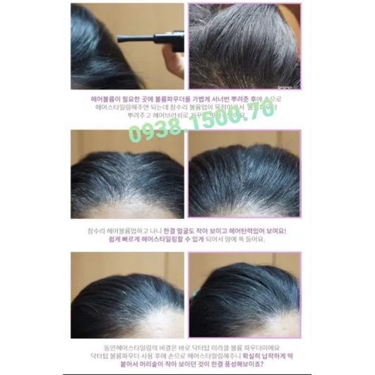 CHAI XỊT LÀM PHỒNG CHÂN TÓC Chống Bết Tóc Dr.Top Miracle Volume Powder